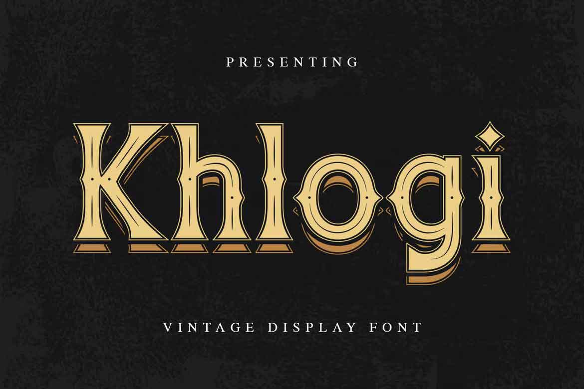 Пример шрифта Khlogi